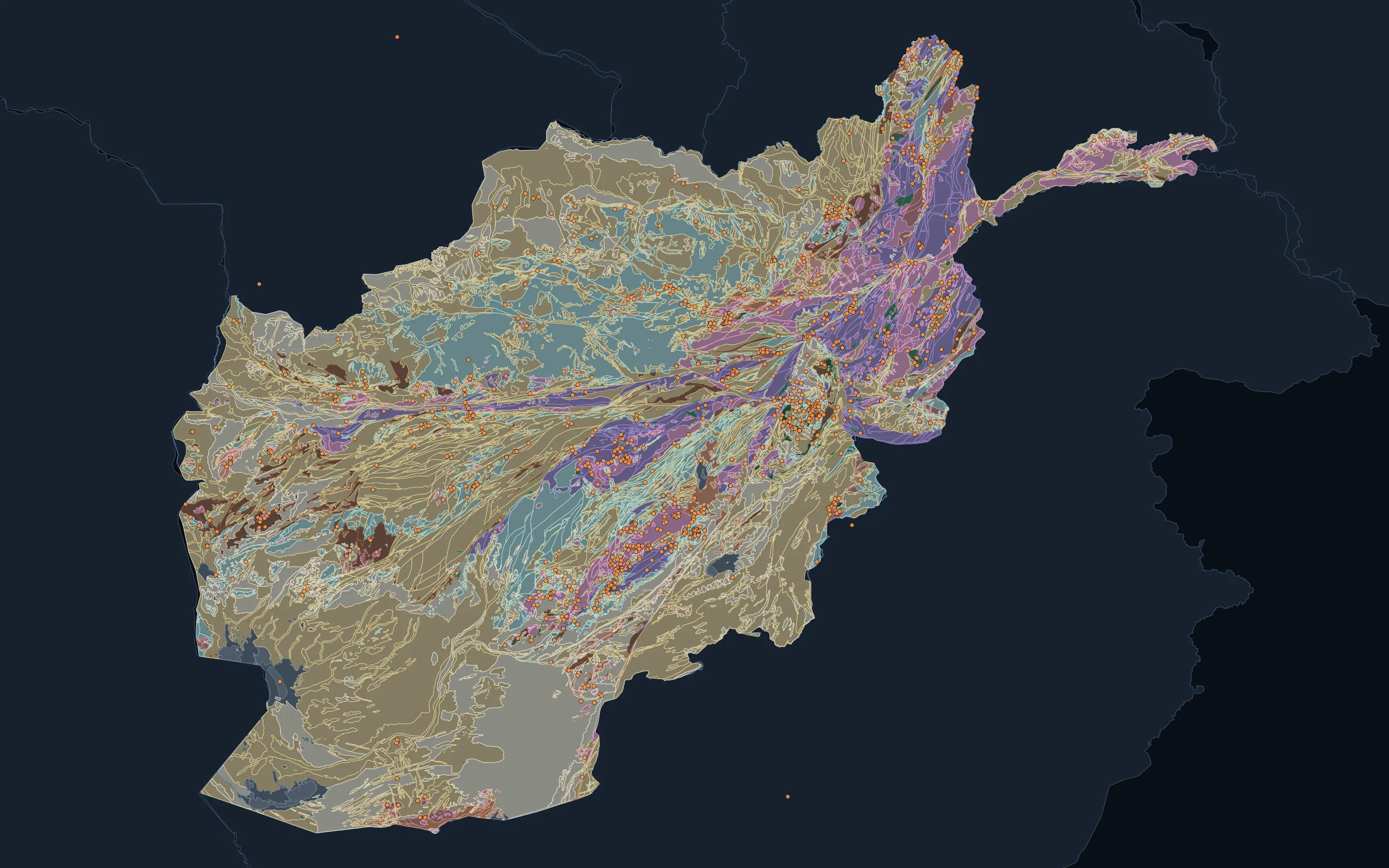 Afghanistan country atlas