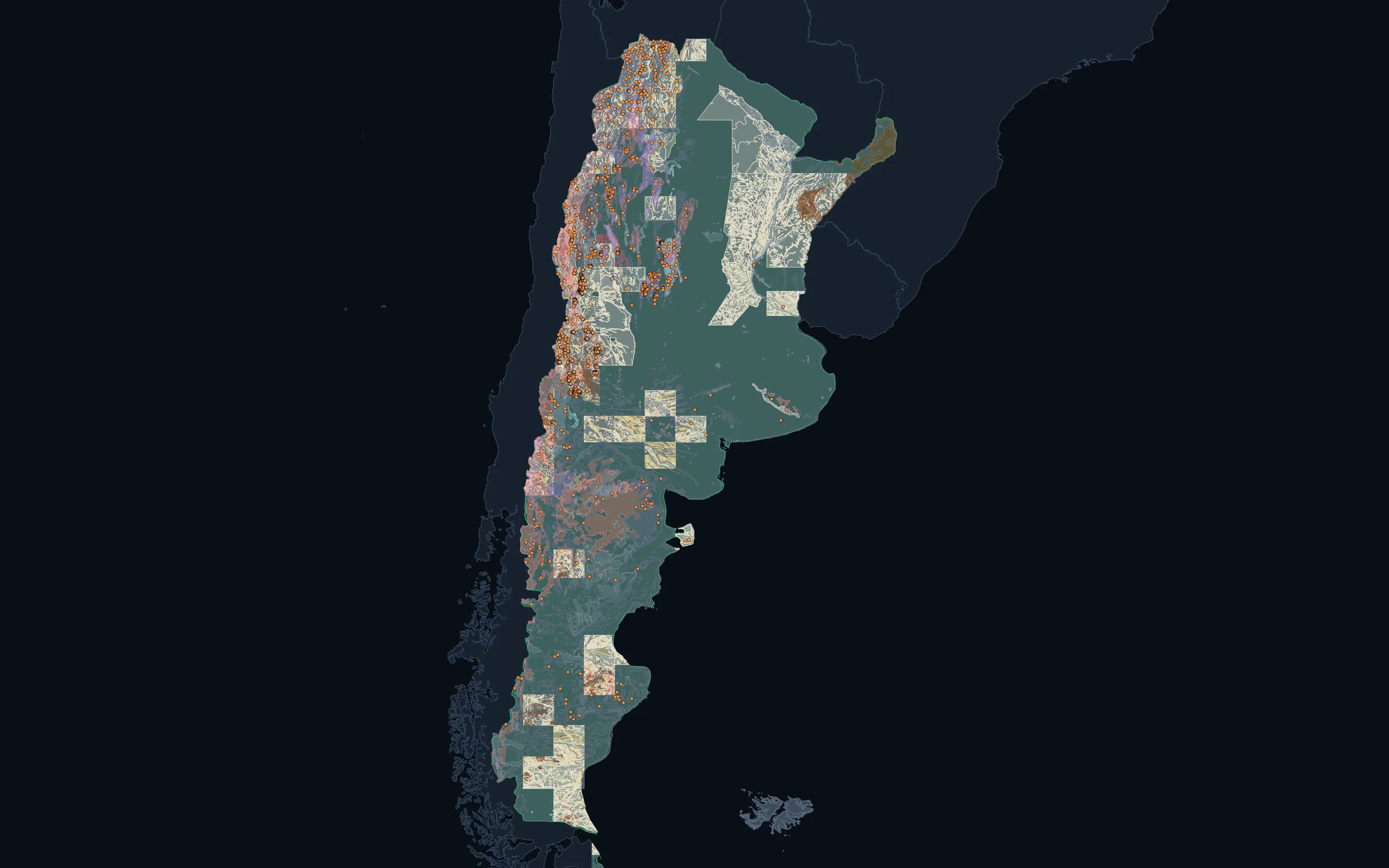 Argentina country atlas