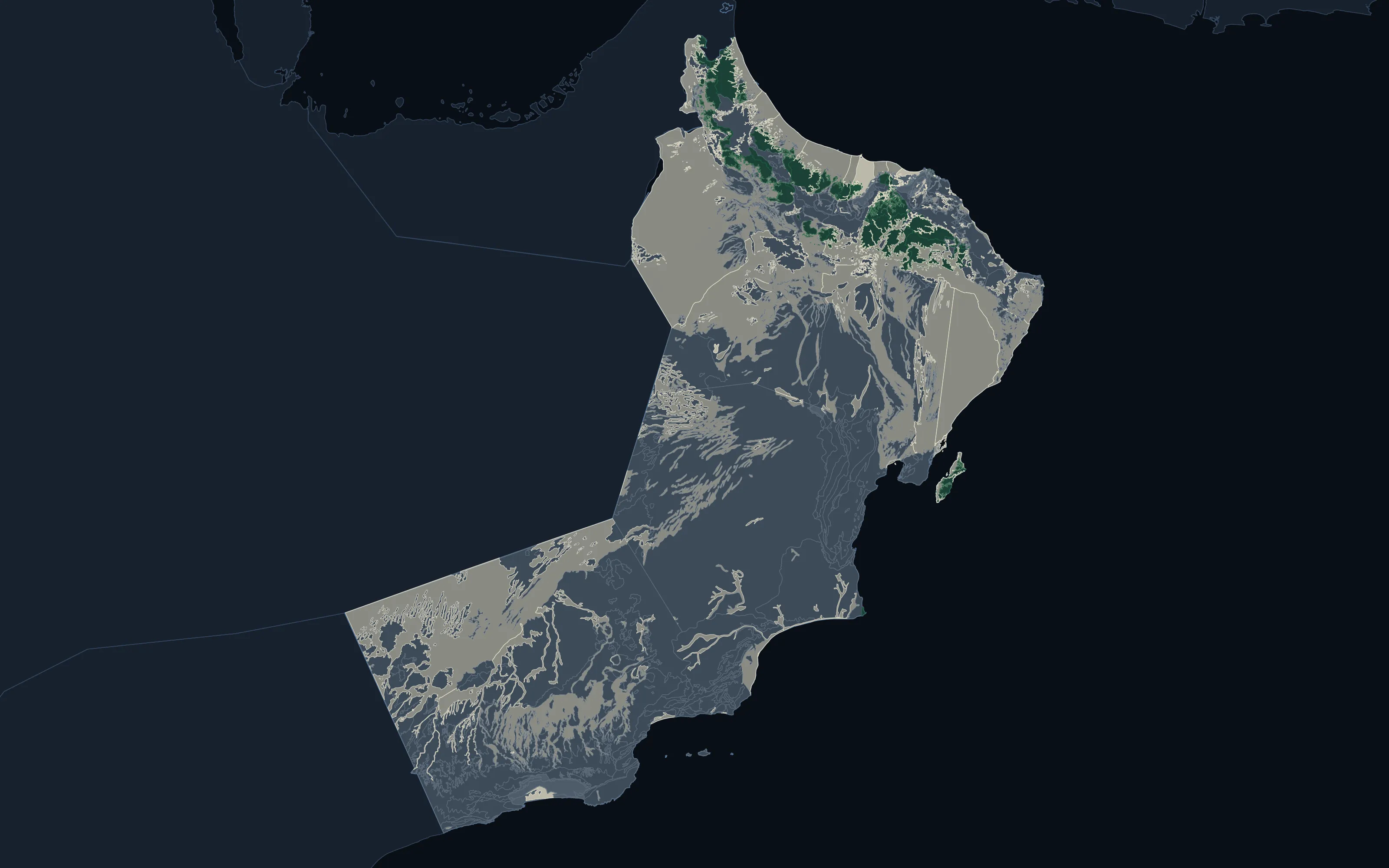 Oman country atlas
